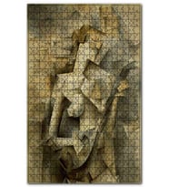 Cakapuzzle Girl with a Mandolin, 1910 by Pablo Picasso Puzzle Yapboz MDF (Ahşap) (1000 Parça)