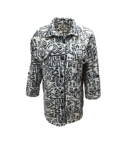 Viya V01076 Kadın Polar Oversize Desenli Düğmeli Hırka - V01076 - Bej - ST01076-Bej-S (Siyah)