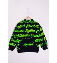 Toontoy Kız Çocuk Limited Baskılı Sweatshirt  (Lacivert)