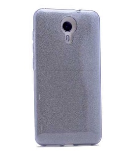 General Mobile 4G Android One Kılıf Simli Parlak Shining Kapak (Mavi)
