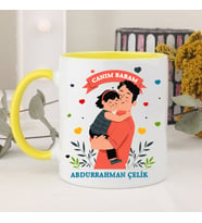 Canım Babam Babalar Günü Hediyesi Kupa Bardak (Sarı)