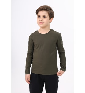 Toontoy Erkek Çocuk Baskılı Tişört (Haki)