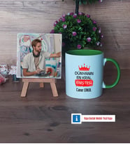 Enişteye Hediye Fotoğraflı Dekoratif Taş, Kupa Bardak Beyaz HediyeEnişteye Doğum Günü Hediyesi (Model 14)