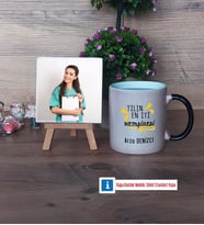 En İyi Hemşire Fotoğraflı Dekoratif Taş, Kupa Bardak Beyaz Hediye (Model 9)