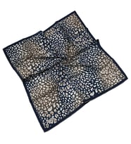 Mısırlı Eşarpları Cocoon Twill Eşarp (Lacivert-Kahverengi)