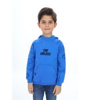 Toontoy Erkek Çocuk Nakışlı Sweatshirt (Saks)