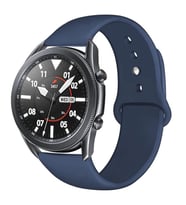 Samsung Galaxy Watch 46mm Kordon Silikon Spor Band (Lacivert)