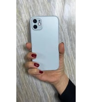 iPhone 12 Pro Mat Elektro Cam Kamera Korumalı Kılıf (Açık Mavi)