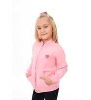 Toontoy Kız Çocuk Nakışlı Hırka (Pembe)