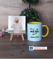Mali İşler Müdürü Fotoğraflı Dekoratif Taş, Kupa Bardak Beyaz Hediye (Model 7)