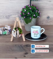 Özel Eğitim Öğretmeni Türk Kahvesi Fincanı Ahşap Altlıklı ve Fotoğraflı Ahşap Anahtarlık Hediye (Model 7)