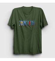 Presmono Unisex Sarı Anime One Piece T-Shirt 134894tt (Haki)