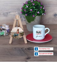 Diyaliz Hemşiresi Türk Kahvesi Fincanı Ahşap Altlıklı ve Fotoğraflı Ahşap Anahtarlık Hediye Tıp Bayramı Hediyesi Hemşireler Günü Hediyesi (Model 3)