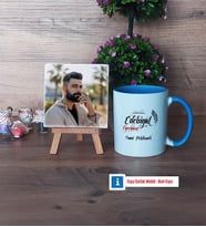 Edebiyat Öğretmeni Fotoğraflı Dekoratif Taş, Kupa Bardak Beyaz Hediye Öğretmenler Günü Hediyesi (Model 4)