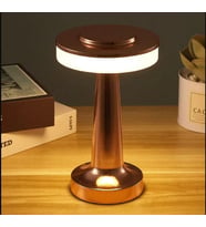 LED Masa Lambası Dokunmatik Sensör Şarj Edilebilir Masaüstü Gece Lambası (Rose)
