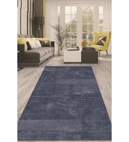 Dijital Kaymaz Taban Yıkanabilir Modern Renkli Salon Halısı Mutfak Halısı Yolluk ND-HT-222 (Mavi)
