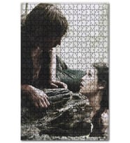 Cakapuzzle Göldeki Kız ve Kıyıdaki Aşığı Yakın Plan Puzzle Yapboz MDF (Ahşap) (500 Parça)