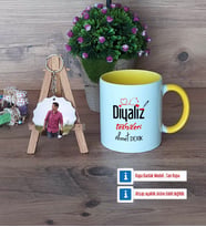 Diyaliz Teknikeri Kupa Bardak Beyaz ve Fotoğraflı Ahşap Anahtarlık Hediye Diyaliz Teknikerine Hediye (Model 7)