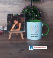 Modelist Fotoğraflı Dekoratif Taş, Kupa Bardak Beyaz Hediye (Model 14)