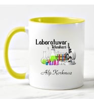 Laboratuvar Teknikeri Kupa Bardağı (Sarı)