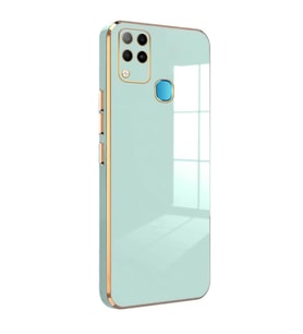 Microsonic Infinix Hot 10T Kılıf Olive Plated Siyah (Yeşil)