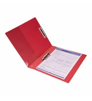 Evrak Sunum Tanıtım Firma Klasörü Sekreterlik A4 Pvc 200 Yaprak Kapasiteli Ring Binder File 27x32 cm (Kırmızı)