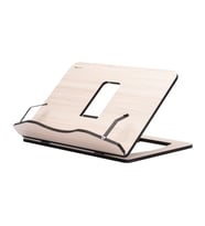 Ahşap Büyük Boy Kitap Okuma Standı (Beyaz-Krem)