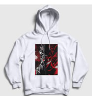 Presmono Unisex Beyaz Wild Anime Naruto Kapüşonlu Sweatshirt 134710tt (Beyaz)