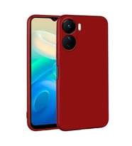 Vivo Y16 Kılıf Soft Mat Premier Case Kapak (Kırmızı)
