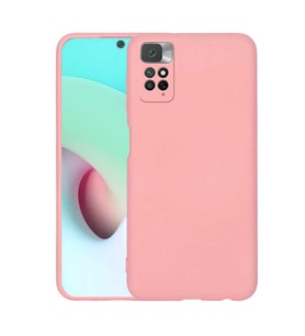 Xiaomi Redmi Note 11S Global Kılıf Özel Orijinal Lansman Serisi, İçi Kadife, Pürüzsüz Yumuşak ve Mat TPU Silikon (Açık Pembe)