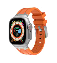 Apple Watch Ultra 49mm Zore KRD-89 Silikon Kordon (Turuncu)