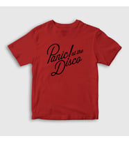 Presmono Unisex Çocuk Beyaz Rare To Die Panic! at the Disco T-Shirt 73451tt (Kırmızı)