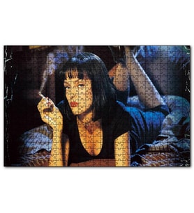 Cakapuzzle Pulp Fiction Ucuz Roman 1994 Görseli  Puzzle Yapboz MDF (Ahşap) (1000 Parça)