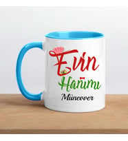 Evin Hanımı Kupa Bardak (Mavi)
