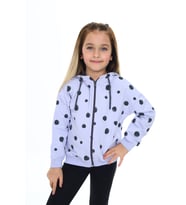 Toontoy Kız Çocuk Baskılı Hırka (Mavi)