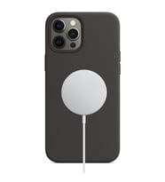 Rosstech iPhone 12-12 Pro Magsafe Lansman Silikon Kılıf (Siyah)