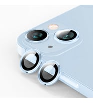 ALLY iPhone 15/15 Plus Tempered Kamera Lens Koruma Cami (Mavi)