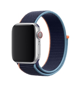 BİPOWER Apple Watch 42-44mm KRD3 Hasır Kordon - Sport (Lacivert)