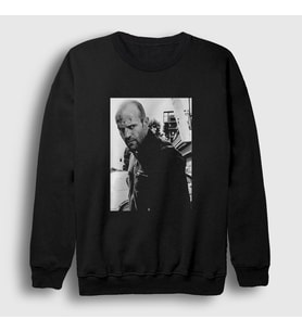 Presmono Unisex Beyaz Crank Jason Statham Sweatshirt 397038tt (Siyah)