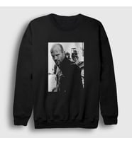 Presmono Unisex Beyaz Crank Jason Statham Sweatshirt 397038tt (Siyah)
