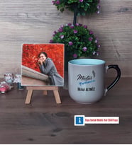 Müdür Yardımcısı Fotoğraflı Dekoratif Taş, Kupa Bardak Beyaz Hediye Öğretmenler Günü Hediyesi (Model 10)