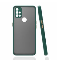 One Plus Nord N10 5G Kılıf Kamera Korumalı Mat Kapak (Koyu Yeşil)