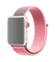Ally Apple Watch 7-8 45mm 6-5-4 44mm Kayış Kordon Spor Loop 3-2-1 42mm (Mor-Pembe)