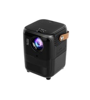 Projector Ev Tipi Ultra HD 64 Gb 2 Gb Ram Bellek Hafıza Hd Görüntü Kumandalı Yeni Nesil Projeksiyon (Siyah)