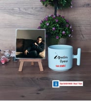 Öğretim Üyesi Fotoğraflı Dekoratif Taş, Kupa Bardak Beyaz Hediye Öğretmenler Günü Hediyesi (Model 12)