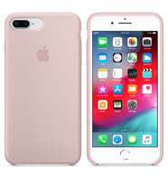 Iphone 7 Plus Ve 8 Plus Modellere Uyumlu Logolu Lansman Kılıf (Kum Pembe)
