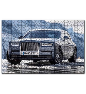 Cakapuzzle Rolls Royce Hayalet Araba Görseli  Puzzle Yapboz MDF (Ahşap) (500 Parça)