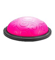 Trainer Bosu Ball, Desenli Bosu Ball,  Denge Yarım Pilates Topu (Pembe)