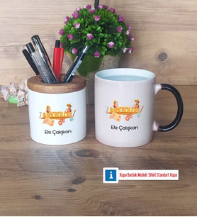 Arkeolog Kalemlik, Kupa Bardak T Kişiye Özel Hediye (Model 3)