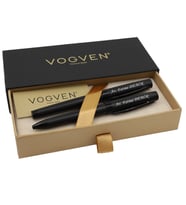 Vogven Marka İsme Özel Exclusive Roller ve Tükenmez Kalem Seti - Renk Seçenekli (Siyah)